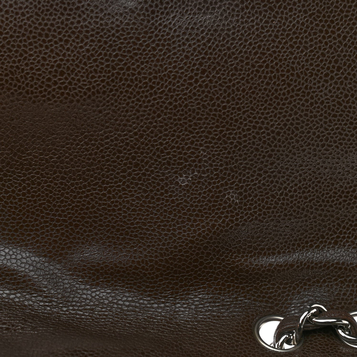 Chanel Caviar Quilted Jumbo Single Flap Brown 12 of 12