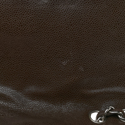 Chanel Caviar Quilted Jumbo Single Flap Brown 12 of 12