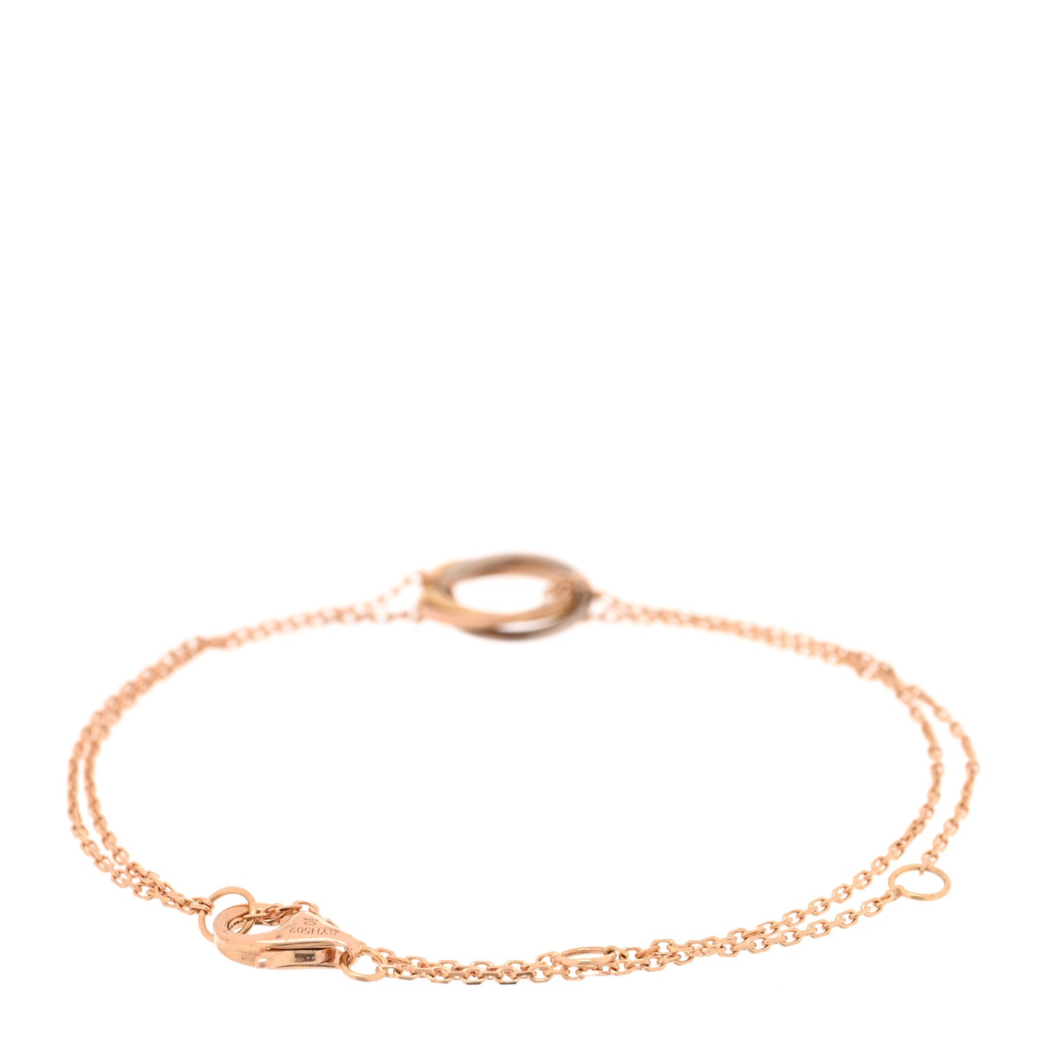 Cartier 18K Pink Yellow White Gold Trinity Bracelet 2 of 3