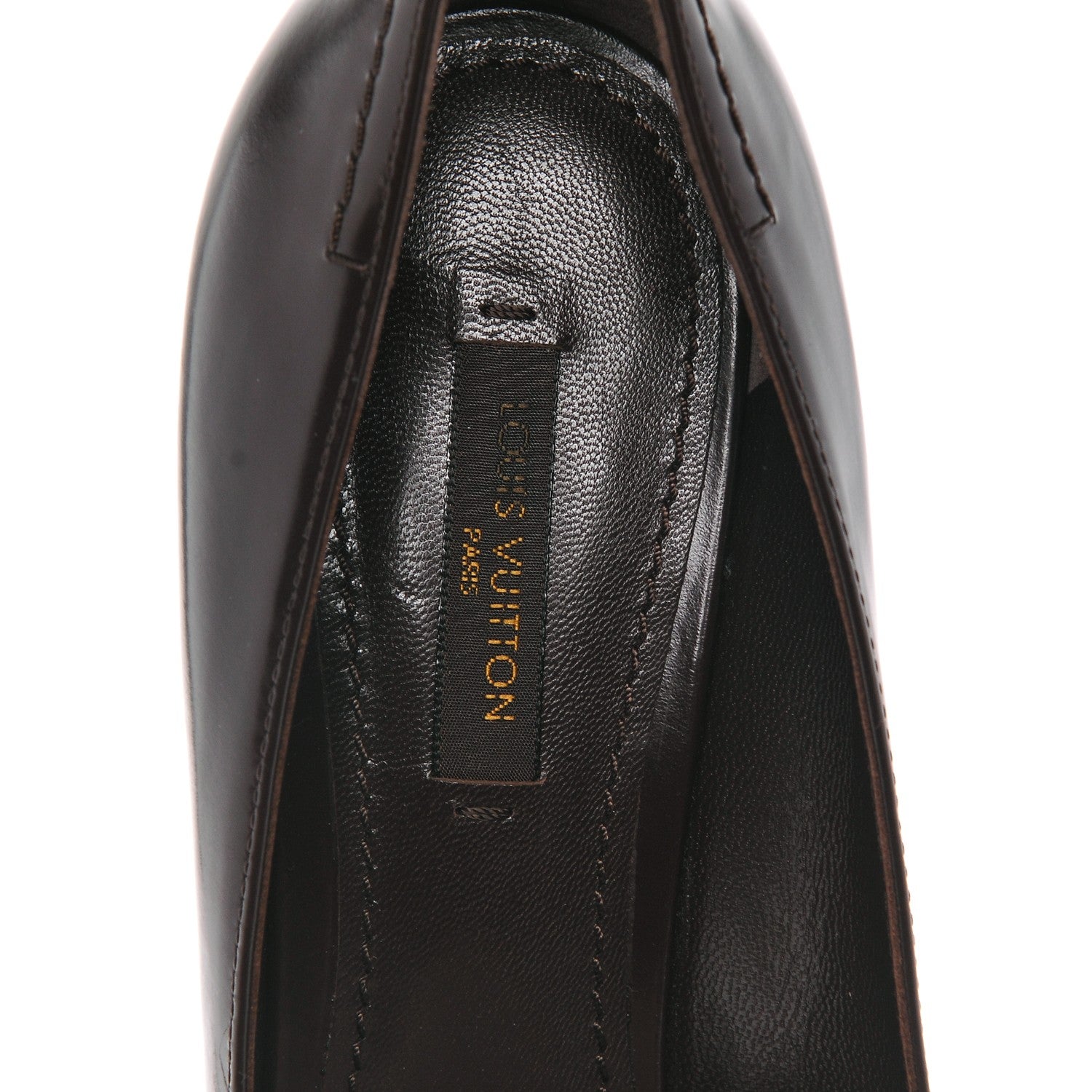 Louis Vuitton Glazed Calfskin Candice Pumps 37.5 Moka 7 of 9