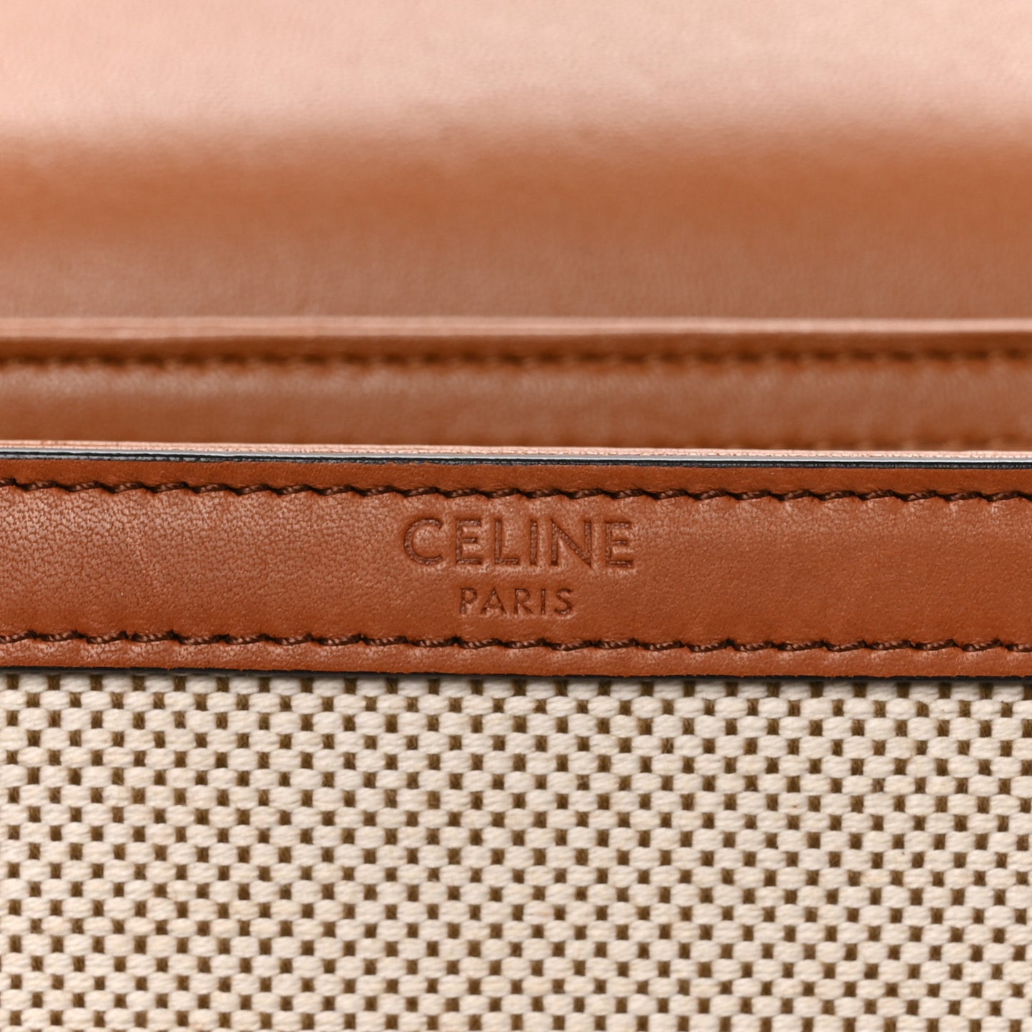 Textile Natural Calfskin Teen Triomphe White Tan