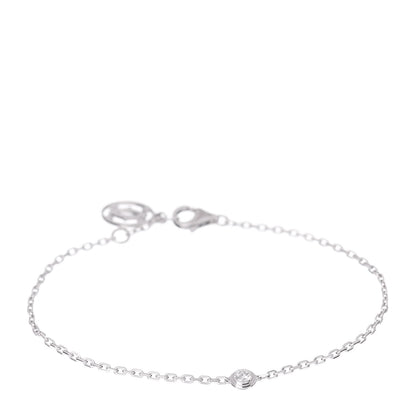 Cartier 18K White Gold Diamond SM D'Amour Bracelet 1 of 4