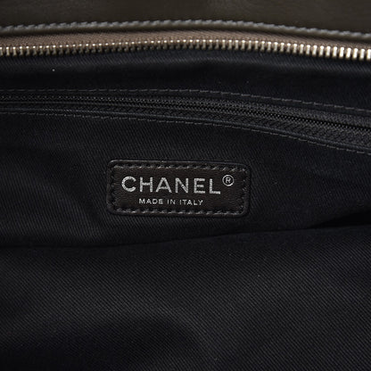 Chanel Iridescent Calfskin Quilted In The Mix Shopping Tote Dark Grey 6 of 13
