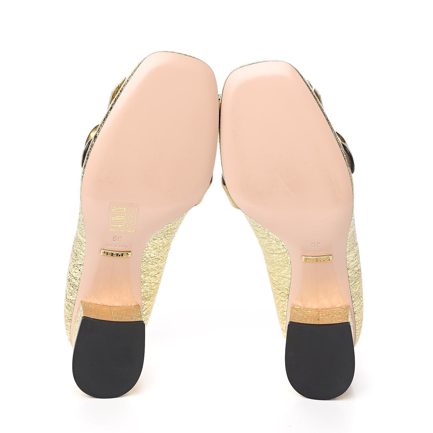 Galassia GG Marmont Fringe 50mm Loafer Pumps 39 Platino