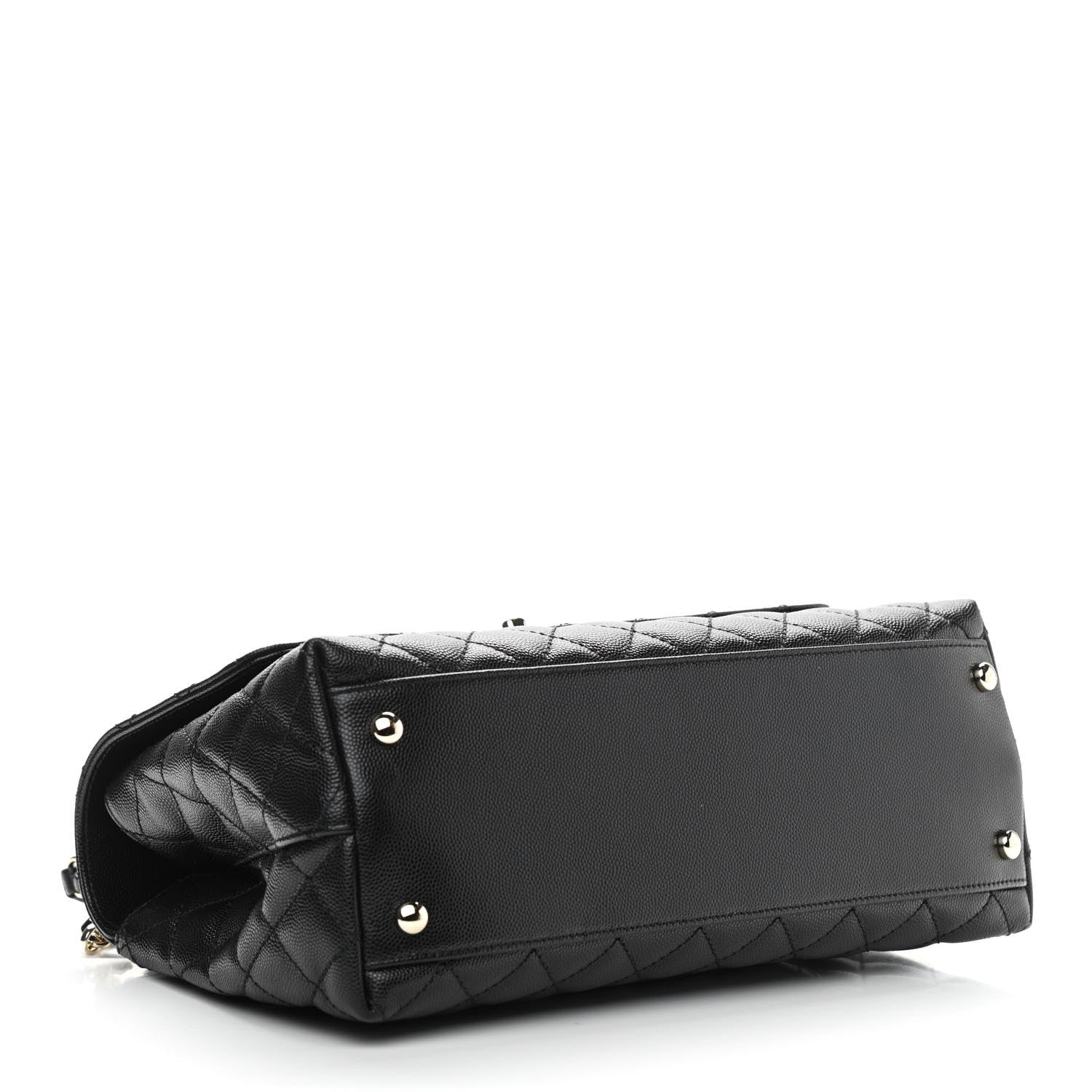 Chanel Caviar Quilted Small Coco Handle Flap Black 4 of 11