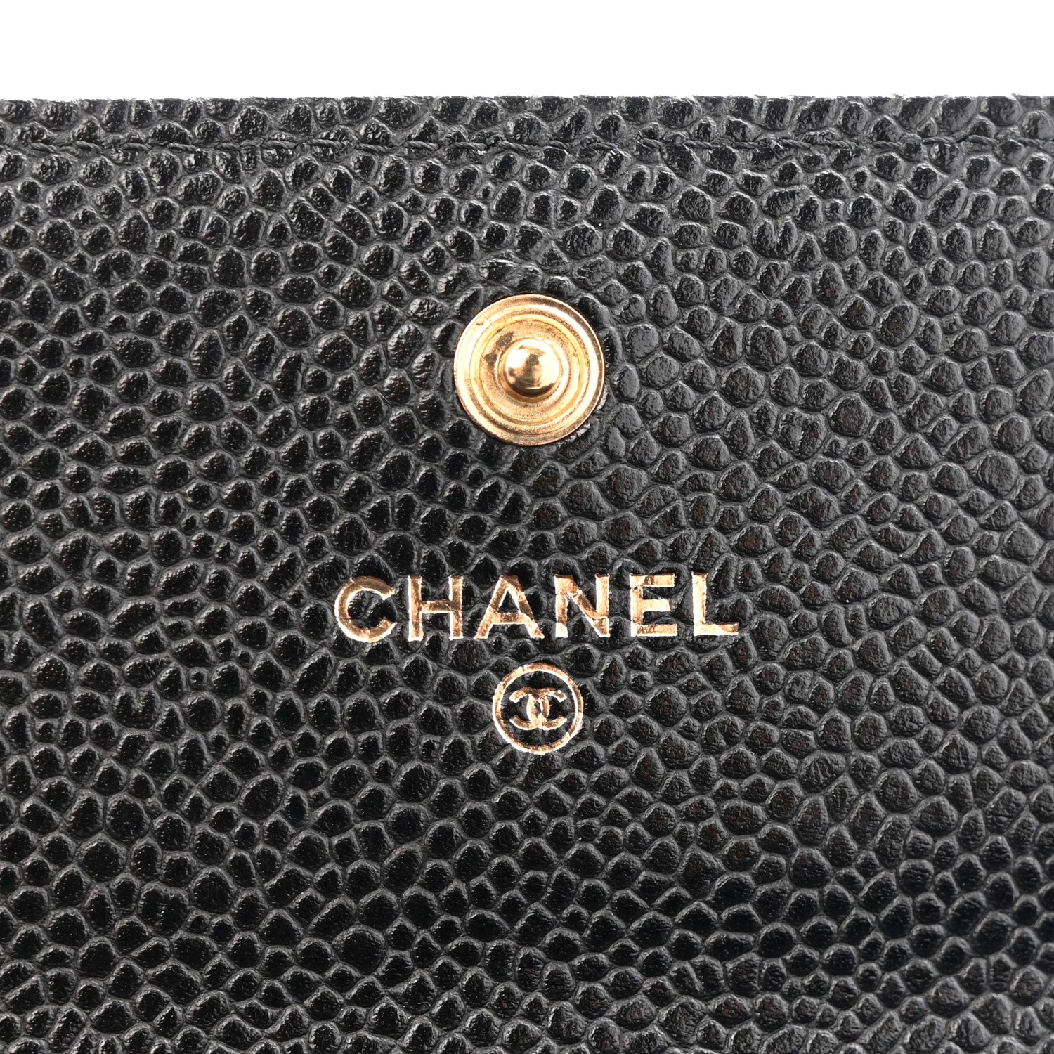 Chanel Caviar Quilted Large Gusset Flap Wallet Black 7 of 10