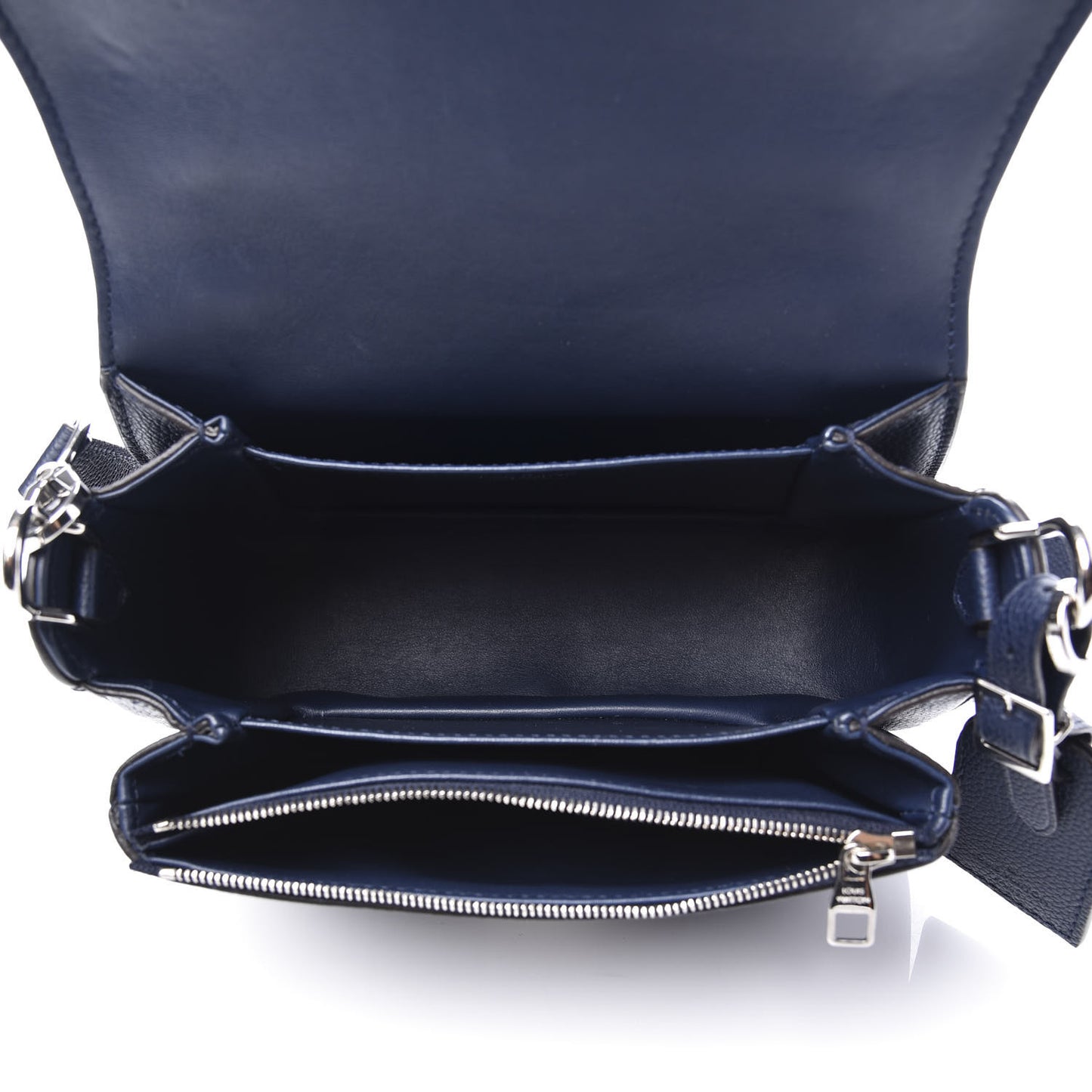 Grained Calfskin Vivienne NM Blue Marine