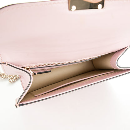 Valentino Garavani Vitello Small Glam Lock Rockstud Flap Water Rose 5 of 7