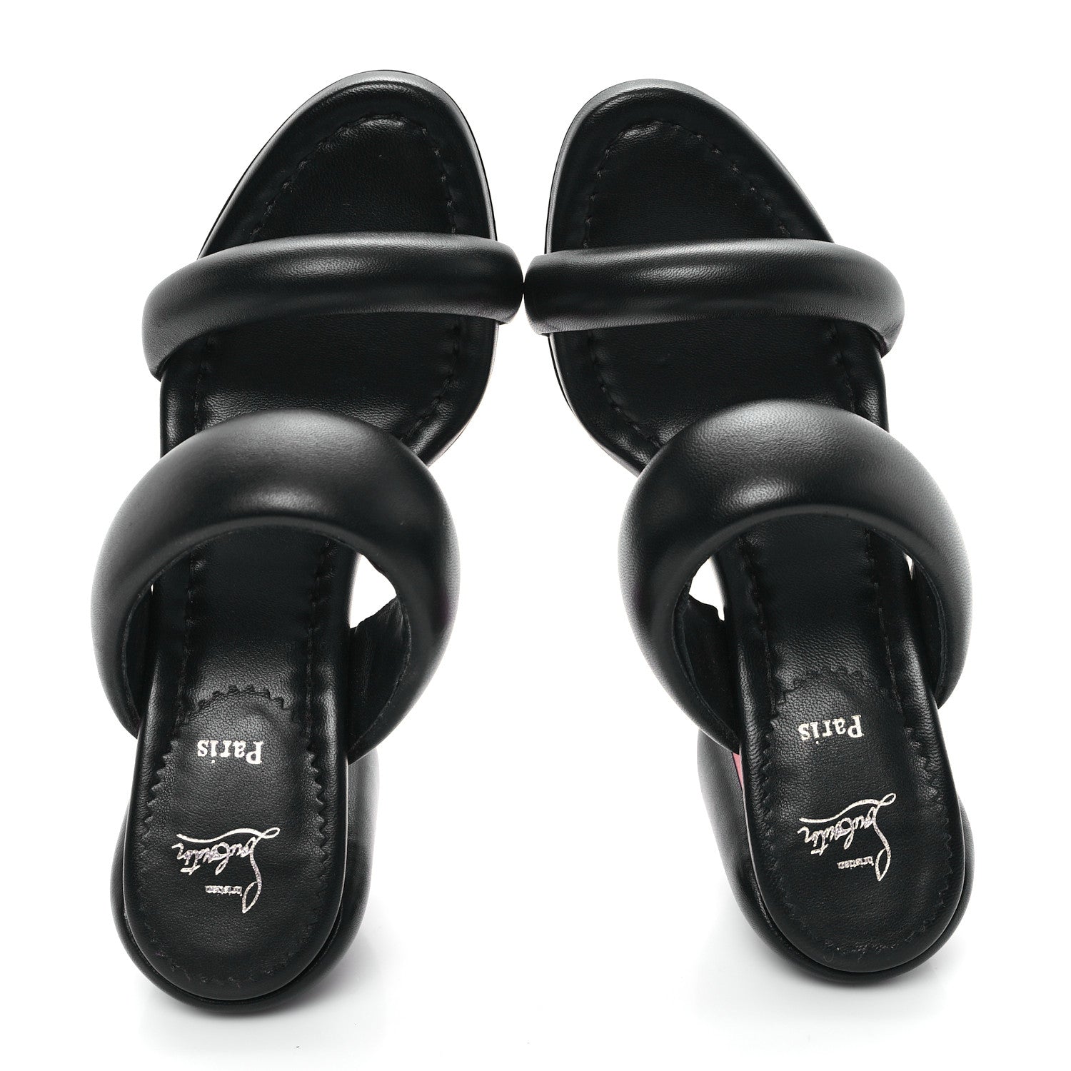 Christian Louboutin Nappa Inflama Sab 85 Sandals 37 Black 2 of 8