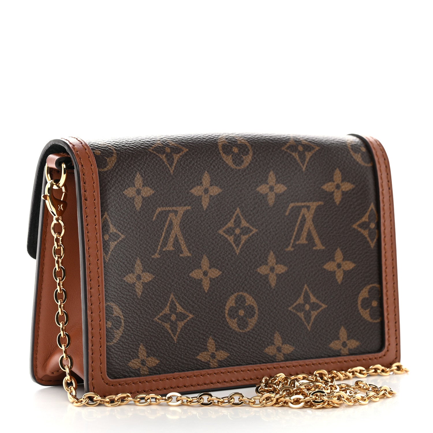 Louis Vuitton Reverse Monogram Dauphine Chain Wallet 3 of 11