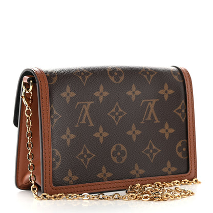 Louis Vuitton Reverse Monogram Dauphine Chain Wallet 3 of 11