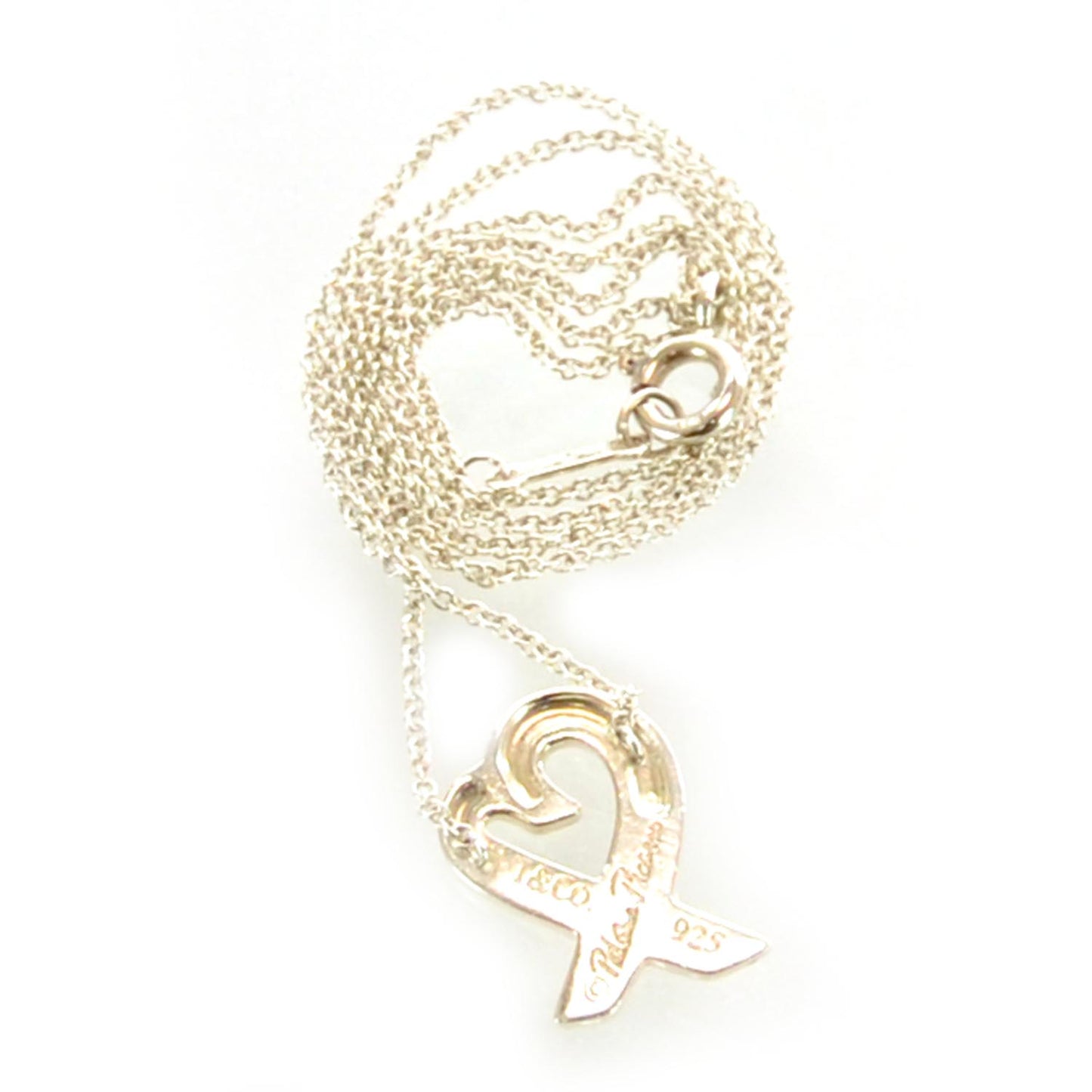 Sterling Silver Paloma Picasso Loving Heart Pendant Necklace