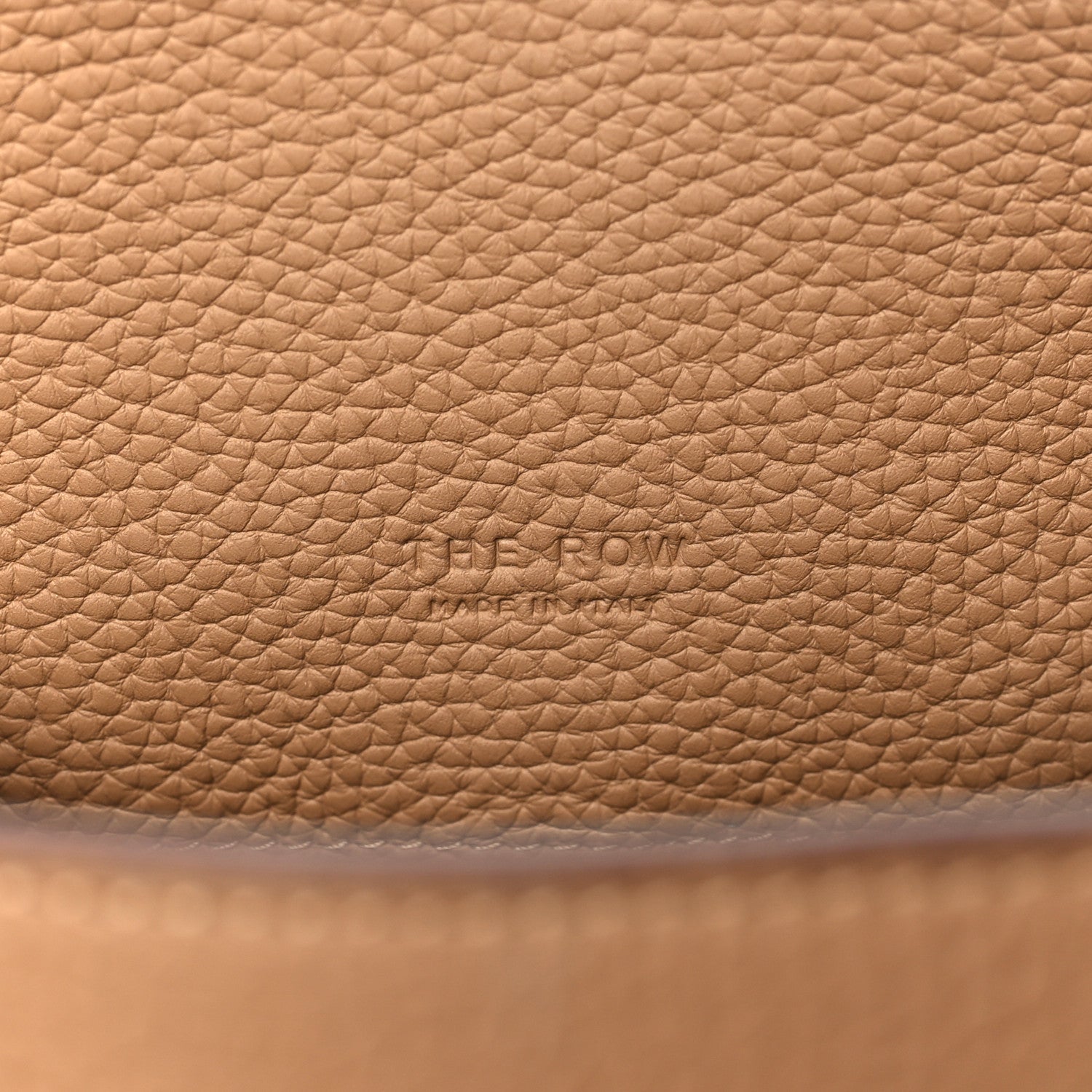 The Row Matte Grained Calfskin Soft Margaux 12 Sandpit 6 of 9