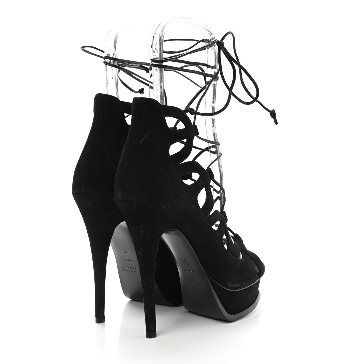 Kid Scamosciato Tribute 105 Platform Sandals 37 Black
