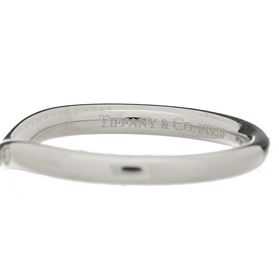Platinum Yellow Diamond Elsa Peretti Wedding Band Ring 49 5