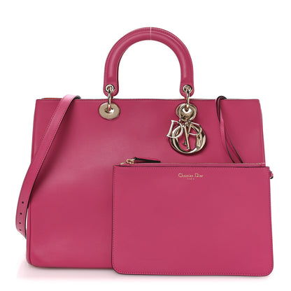 Christian Dior Smooth Calfskin Large Diorissimo Tote Fuchsia 3 of 12