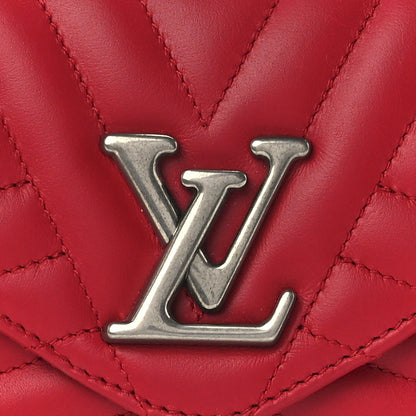 Louis Vuitton Calfskin New Wave Chain Pochette Scarlet 7 of 10