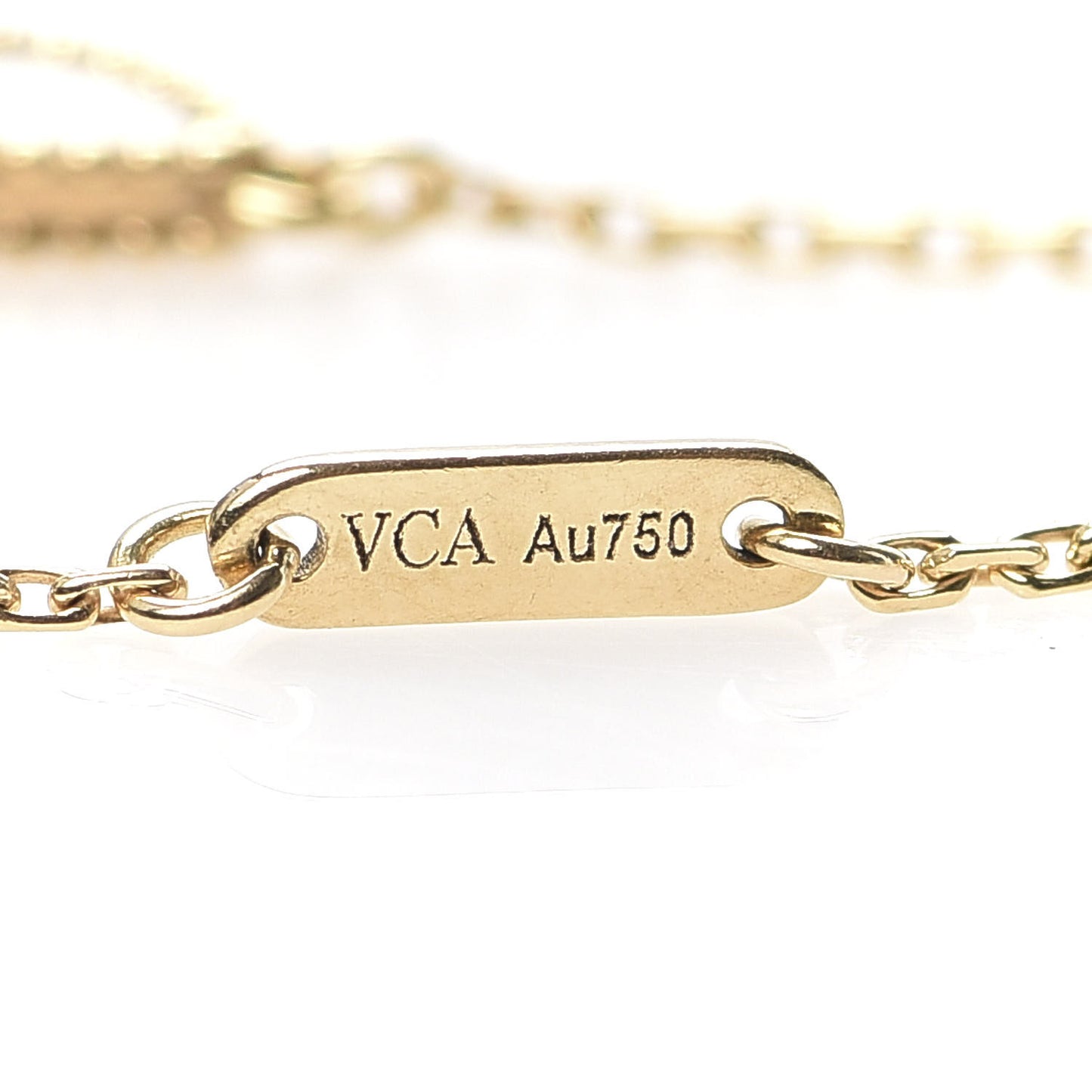 18K Yellow Gold Mother of Pearl Sweet Alhambra Butterfly Bracelet