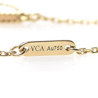 Van Cleef & Arpels 18K Yellow Gold Mother of Pearl Sweet Alhambra Butterfly Bracelet 7 of 8