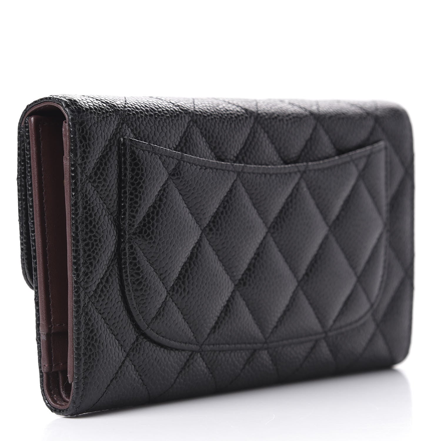 Chanel Caviar Quilted Large Flap Wallet Black 3 of 12