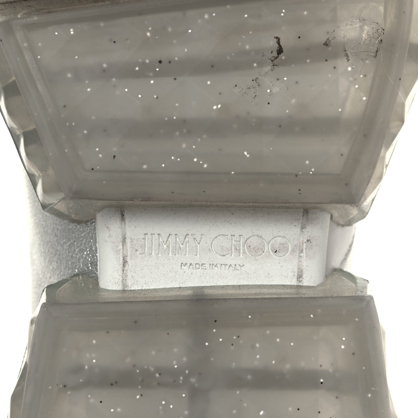 Metallic Calfskin Womens Diamond F Low Top Sneaker 36.5 White Silver