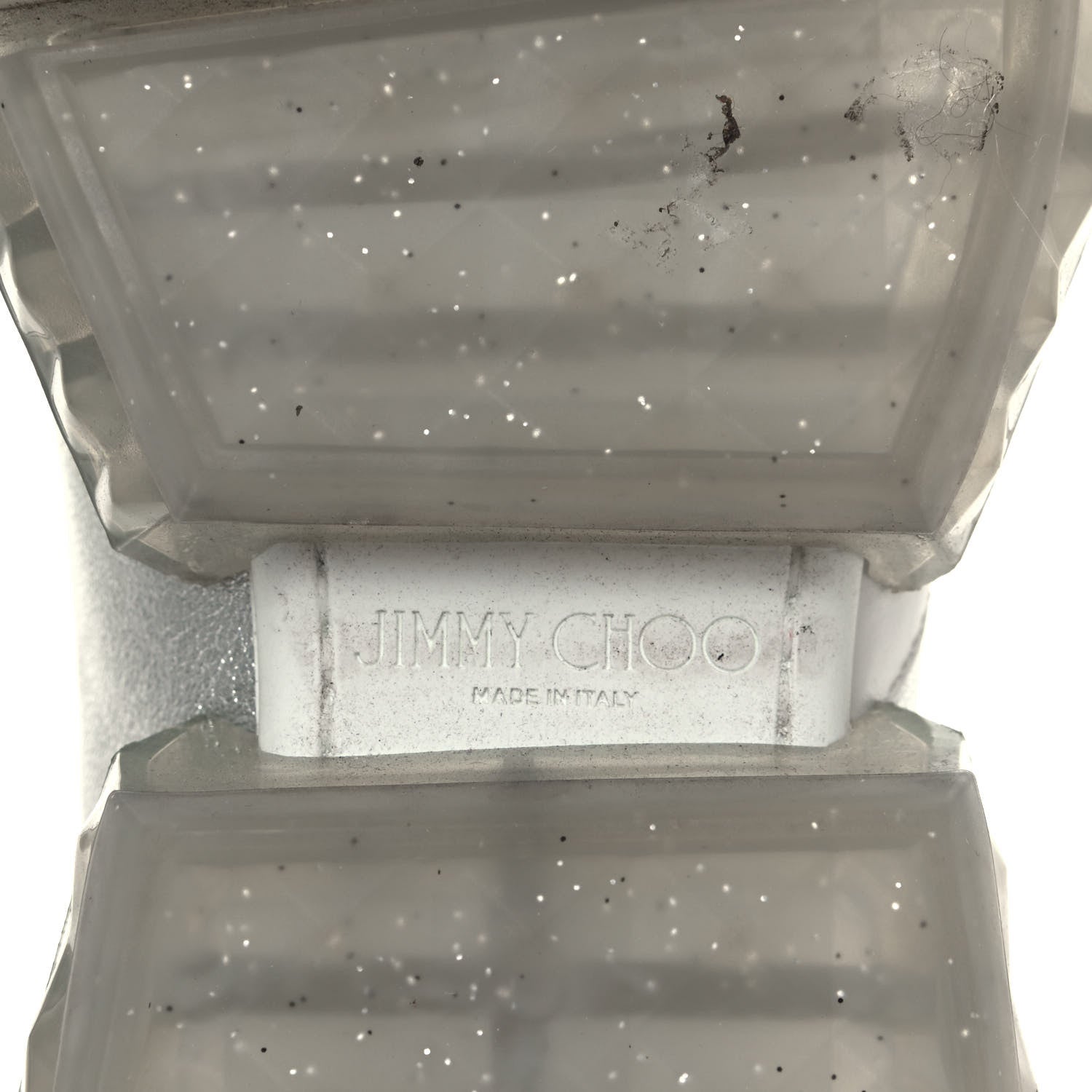 Jimmy Choo Metallic Calfskin Womens Diamond F Low Top Sneaker 36.5 White Silver 6 of 10