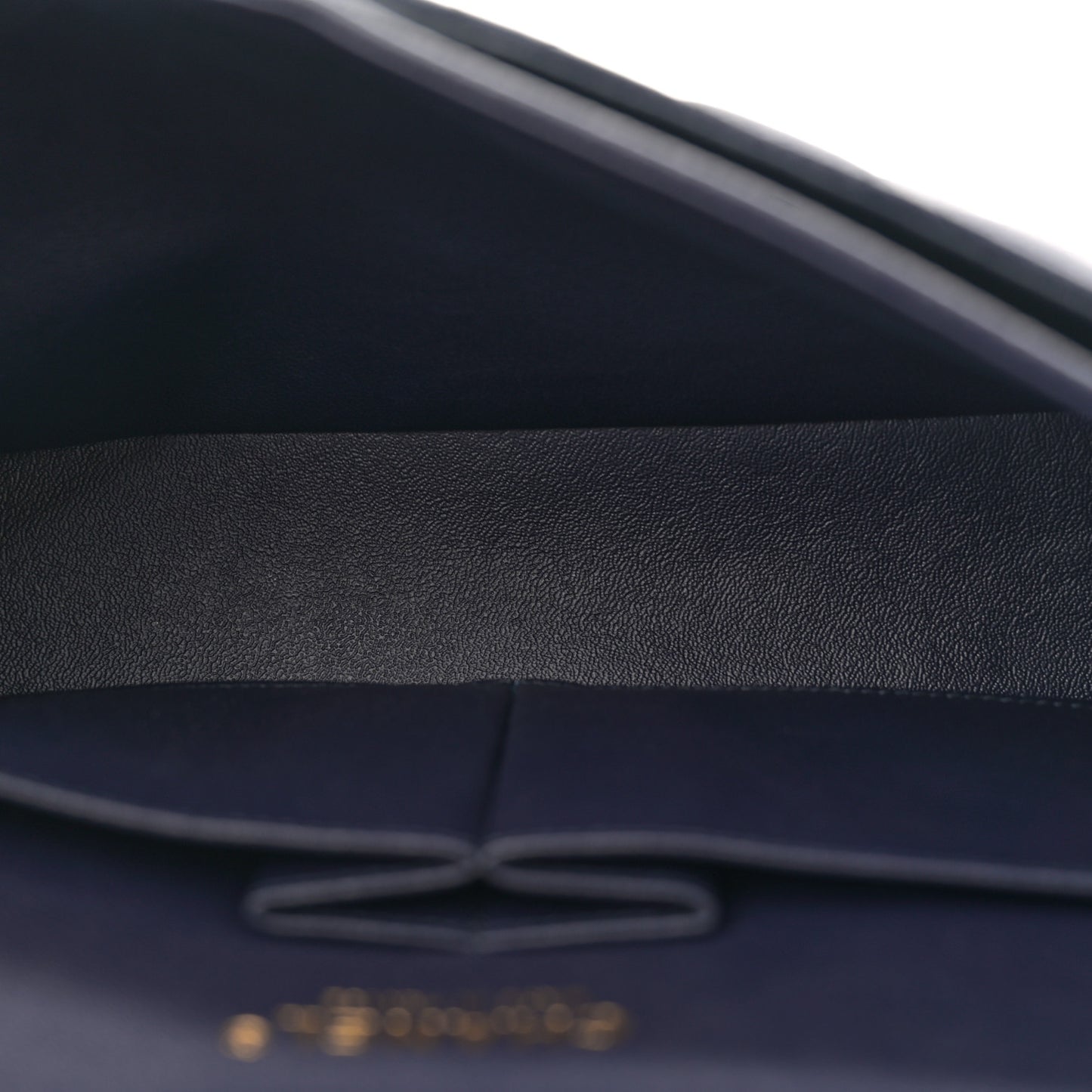 Caviar Quilted Medium Double Flap Navy
