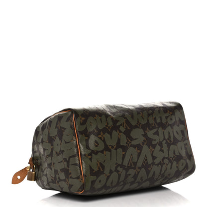Louis Vuitton Monogram Graffiti Speedy 30 Kaki 4 of 23