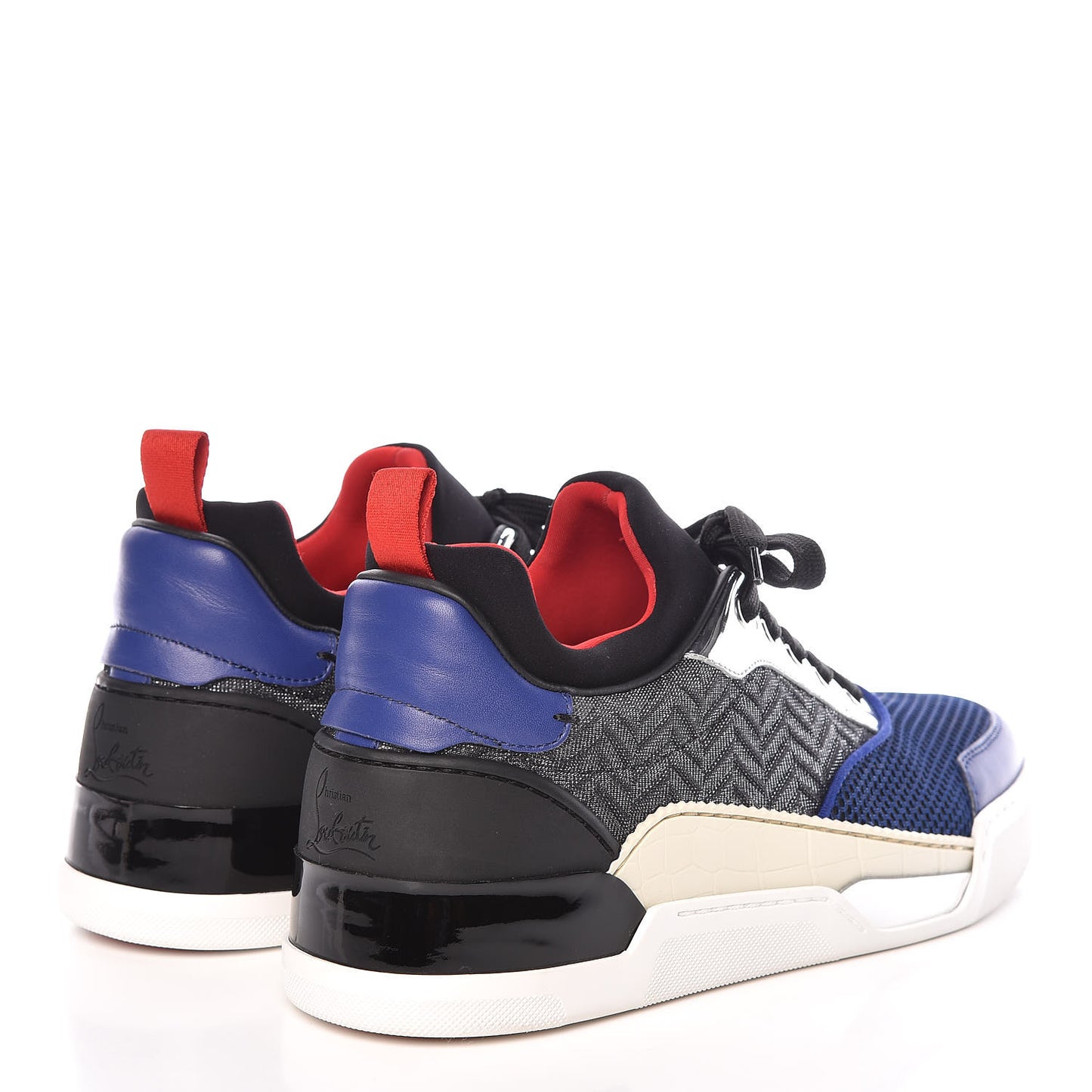 Calfskin Mesh Mens Aurelien Flat Sneakers 41 Multi