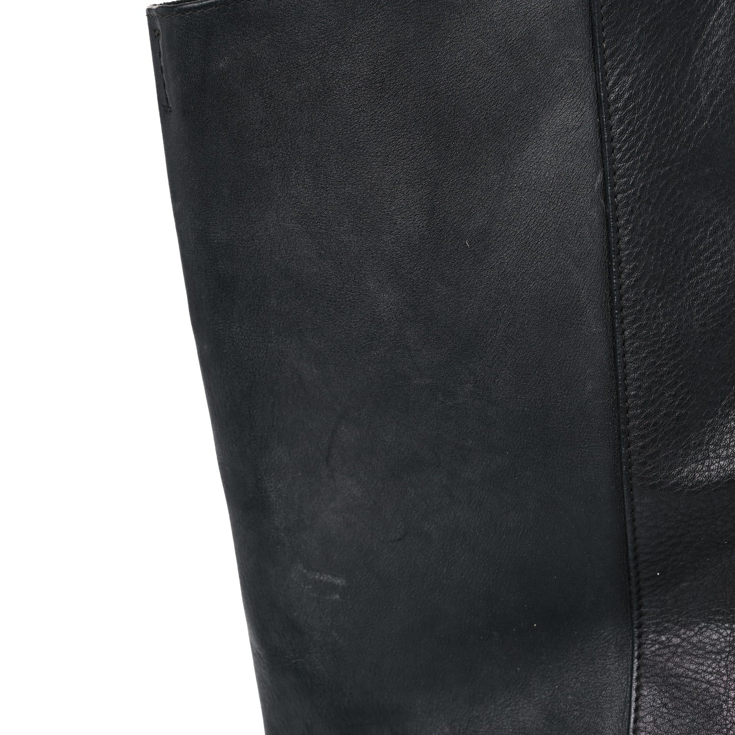Elephant Calfskin Medium Horizontal Cabas Phantom Black
