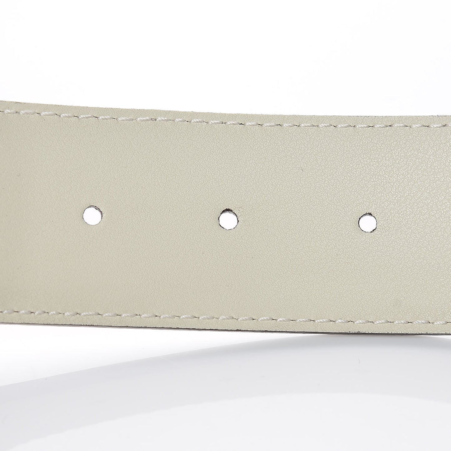 Nylon Calfskin Sylvie Web Double G 40mm Belt 80 32 Mystic White Hibiscus Red Maritime