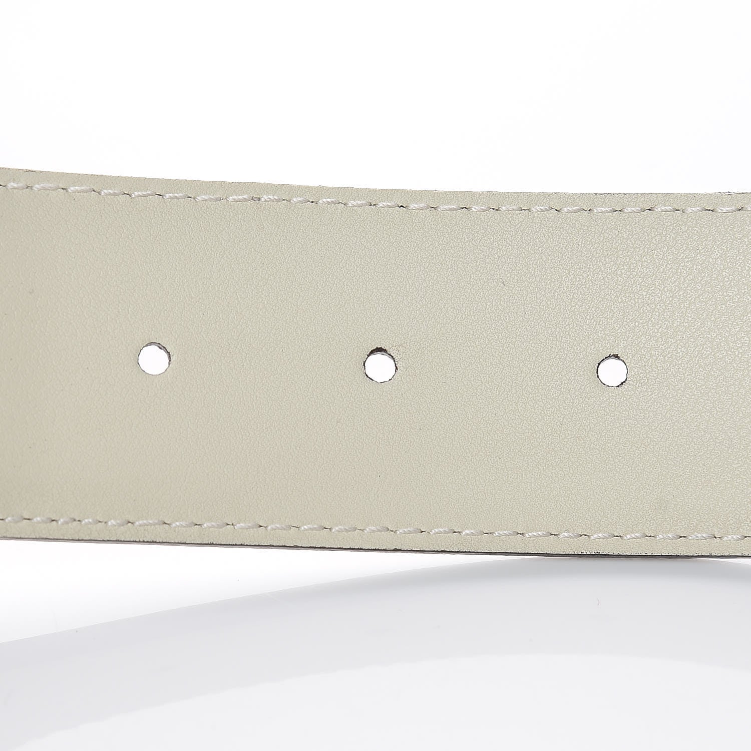 Gucci Nylon Calfskin Sylvie Web Double G 40mm Belt 80 32 Mystic White Hibiscus Red Maritime 6 of 6