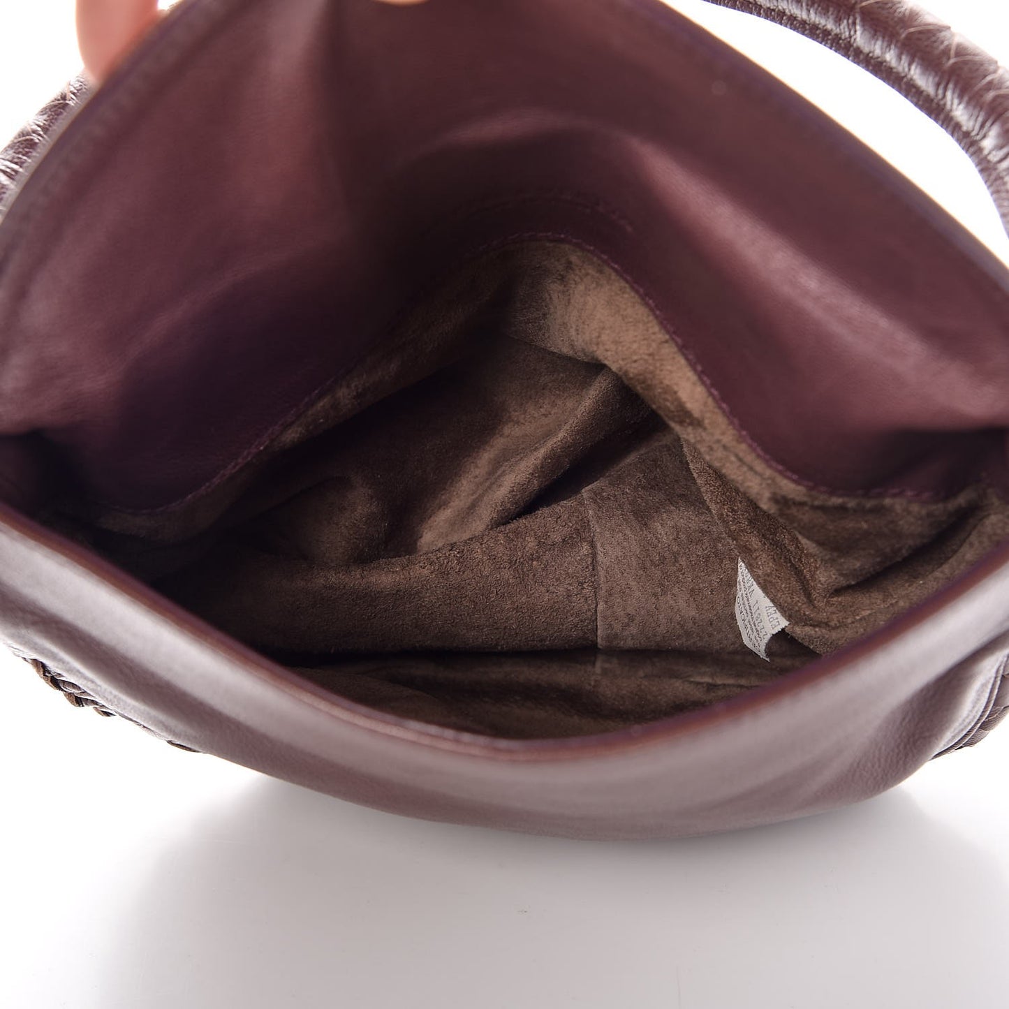 Patent Goatskin Intrecciato Hobo Purple