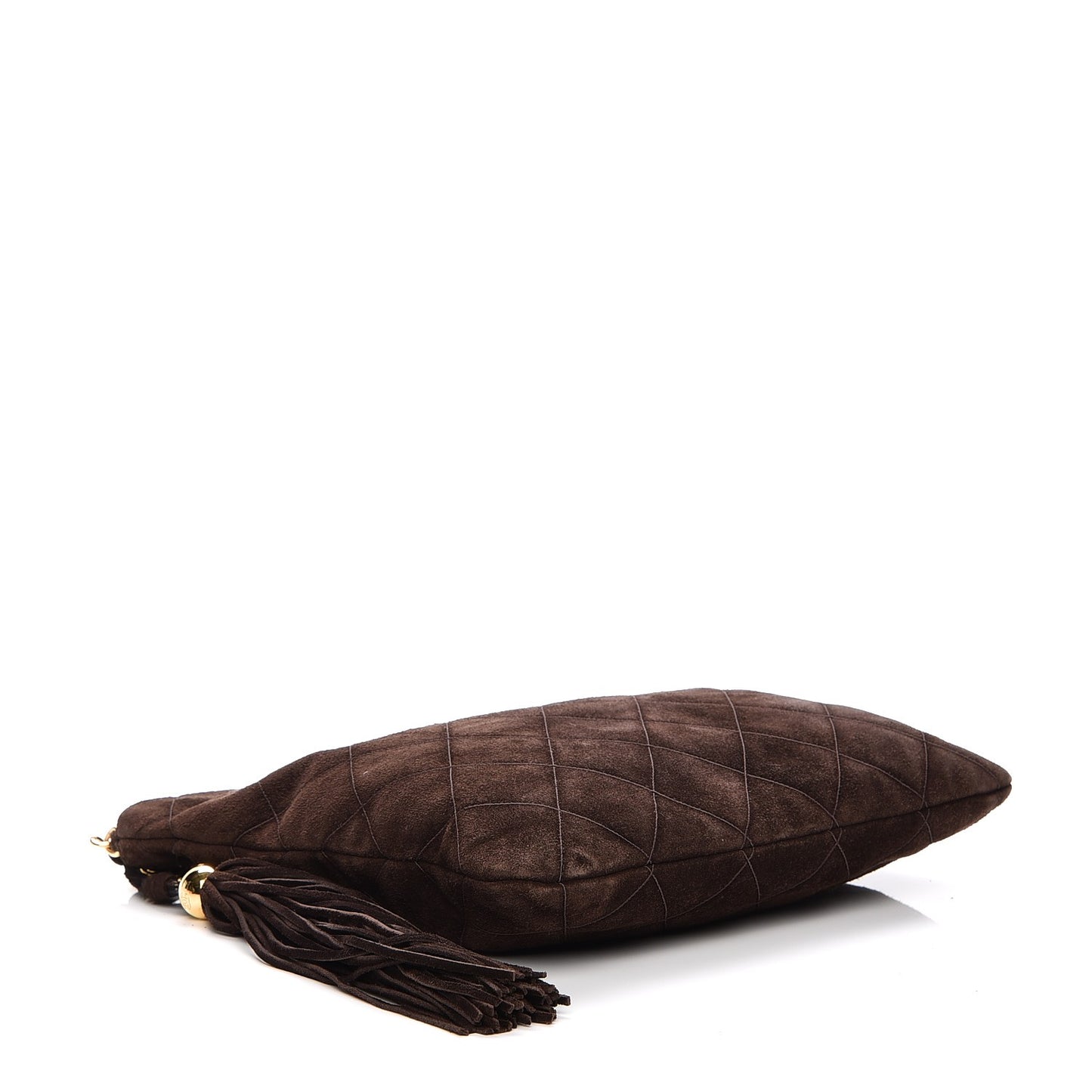 Suede Tassel Shoulder Bag Brown