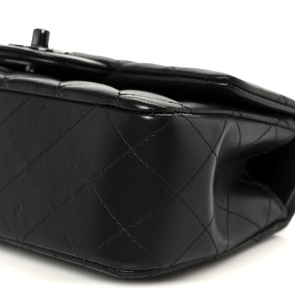 Chanel Lambskin Quilted Mini Top Handle Rectangular Flap So Black So Black 11 of 11