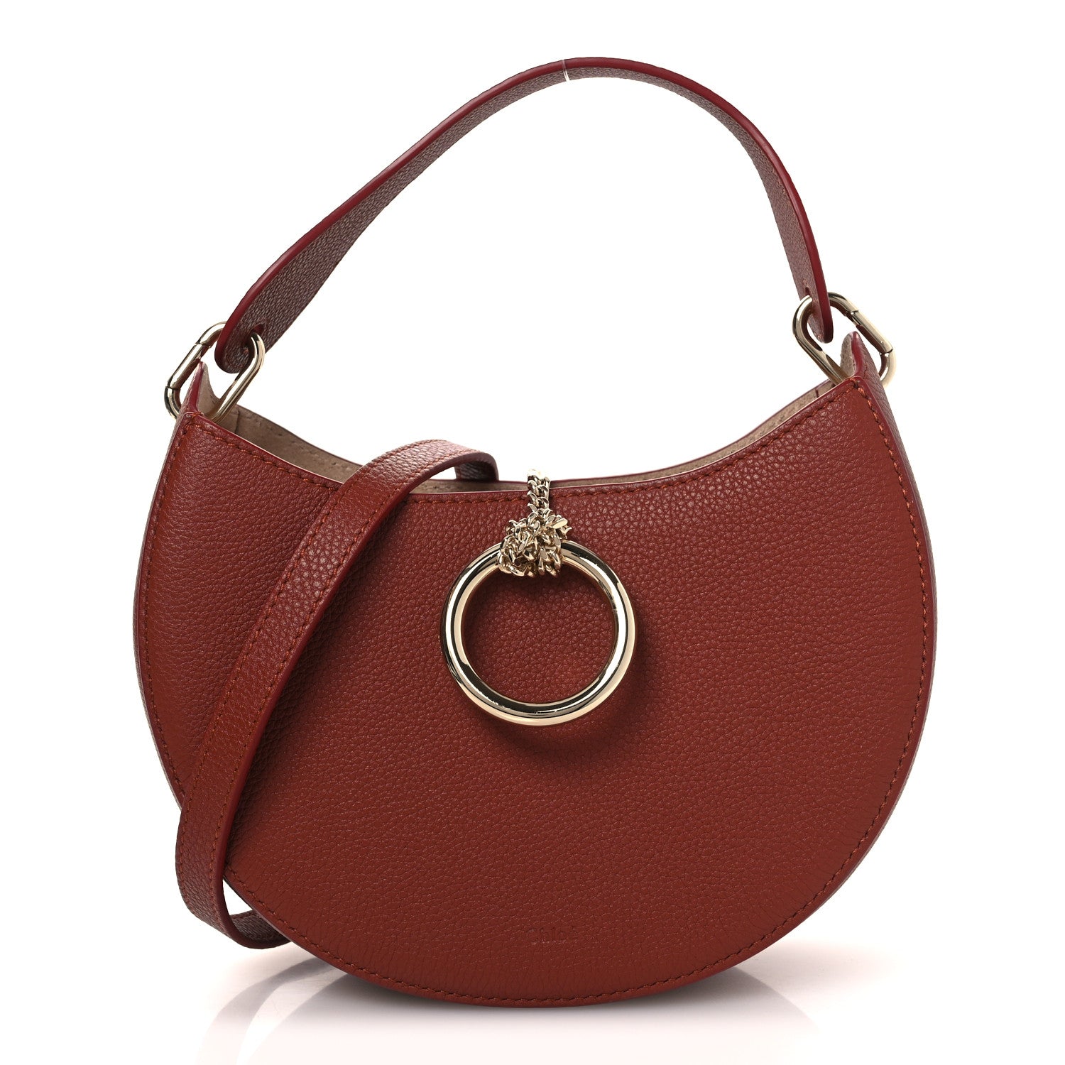 Chloe Grained Calfskin Small Arlene Hobo Bag Sepia Brown 1 of 10