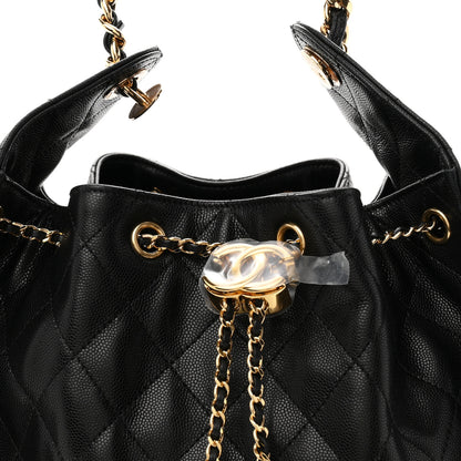 Chanel Caviar Quilted Medium Chanel 25 Handbag Black 9 of 12