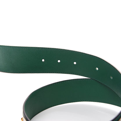 Gucci Calfskin Studded Marmont Belt 85 34 Emerald White 3 of 6