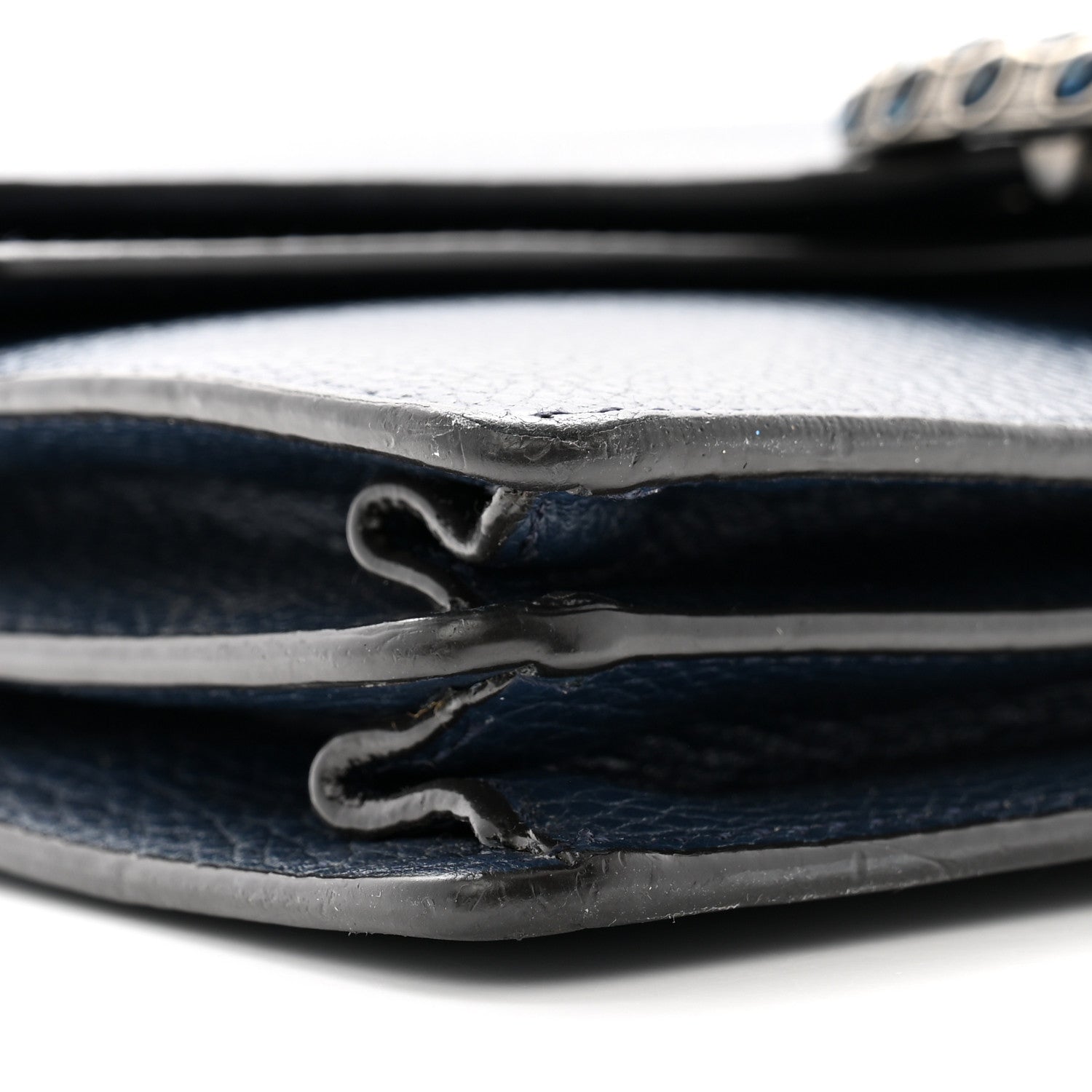 Gucci Pebbled Calfskin Small Dionysus Shoulder Bag Blue Agata 10 of 12