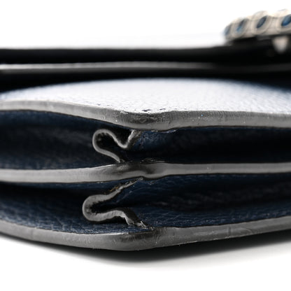 Gucci Pebbled Calfskin Small Dionysus Shoulder Bag Blue Agata 10 of 12