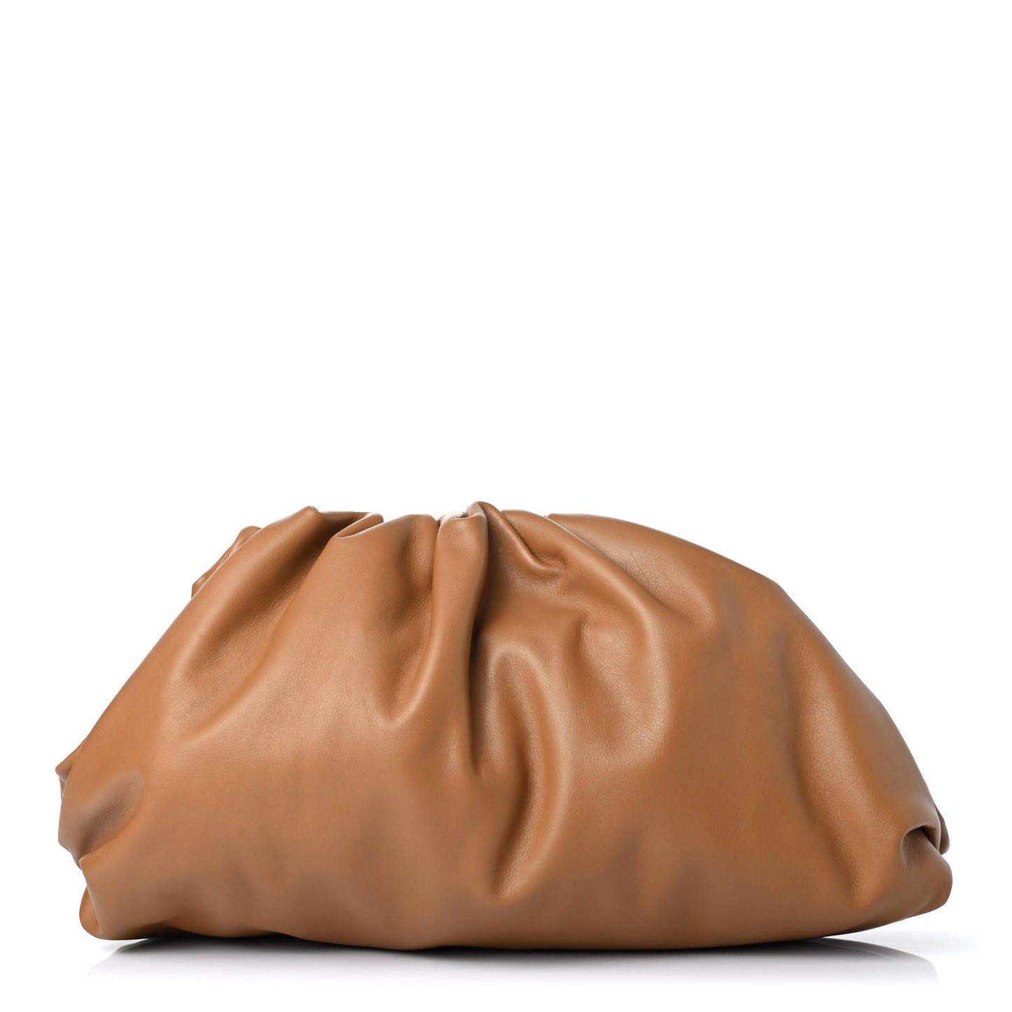 Smooth Butter Calf The Pouch Oversized Clutch Cammello