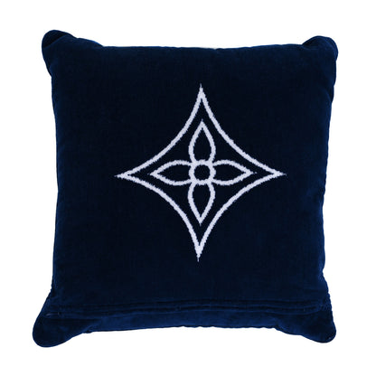 Louis Vuitton Cotton Beach Cushion Pillow Blue 2 of 4