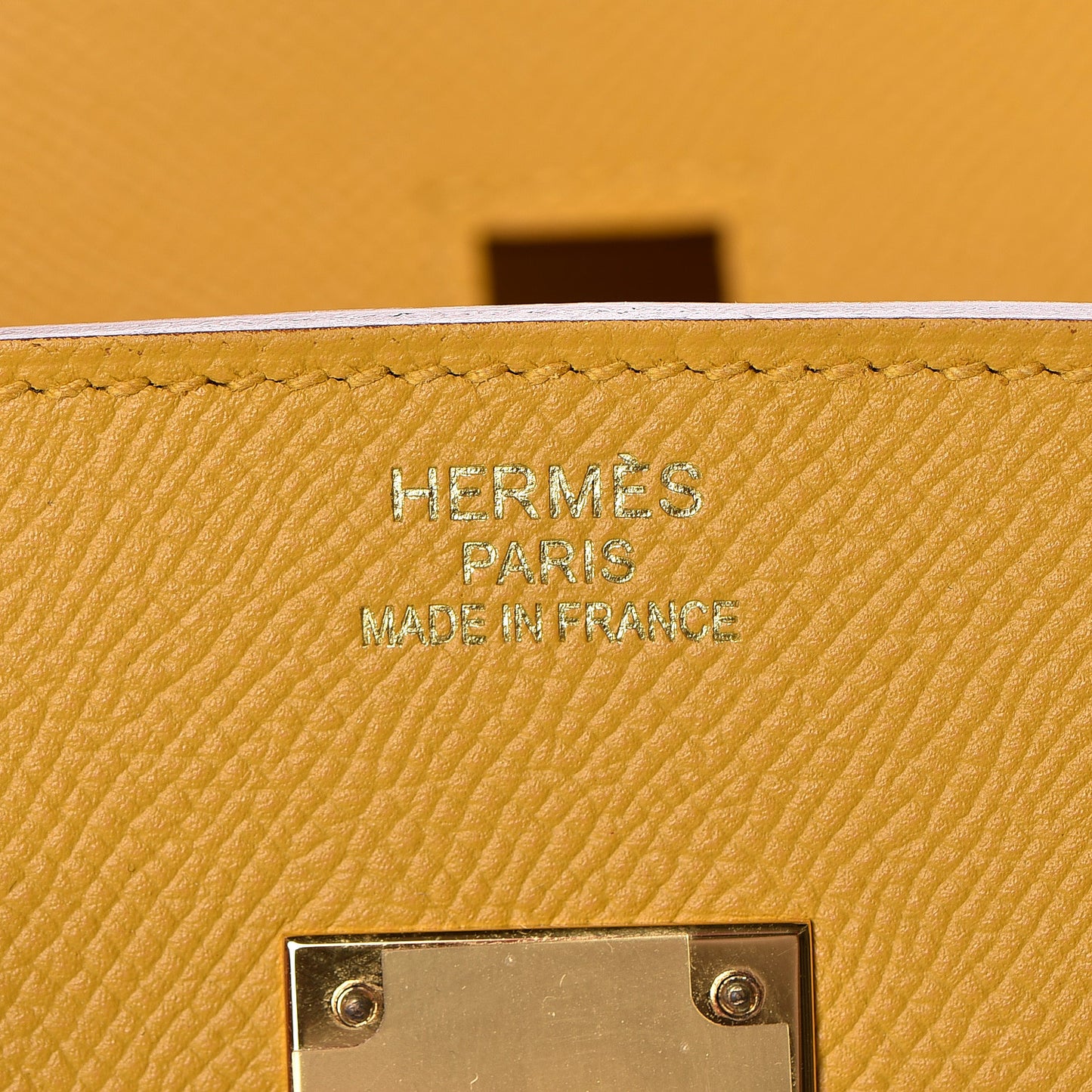 Epsom Birkin 35 Jaune Ambre