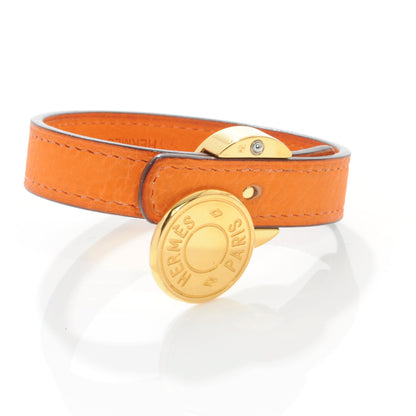 Hermes Chamonix Looping Interchangeable Bracelet Orange and Black 5 of 9
