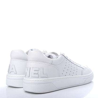 Chanel Calfskin Womens Logo Sneakers 40.5 White 4 of 11