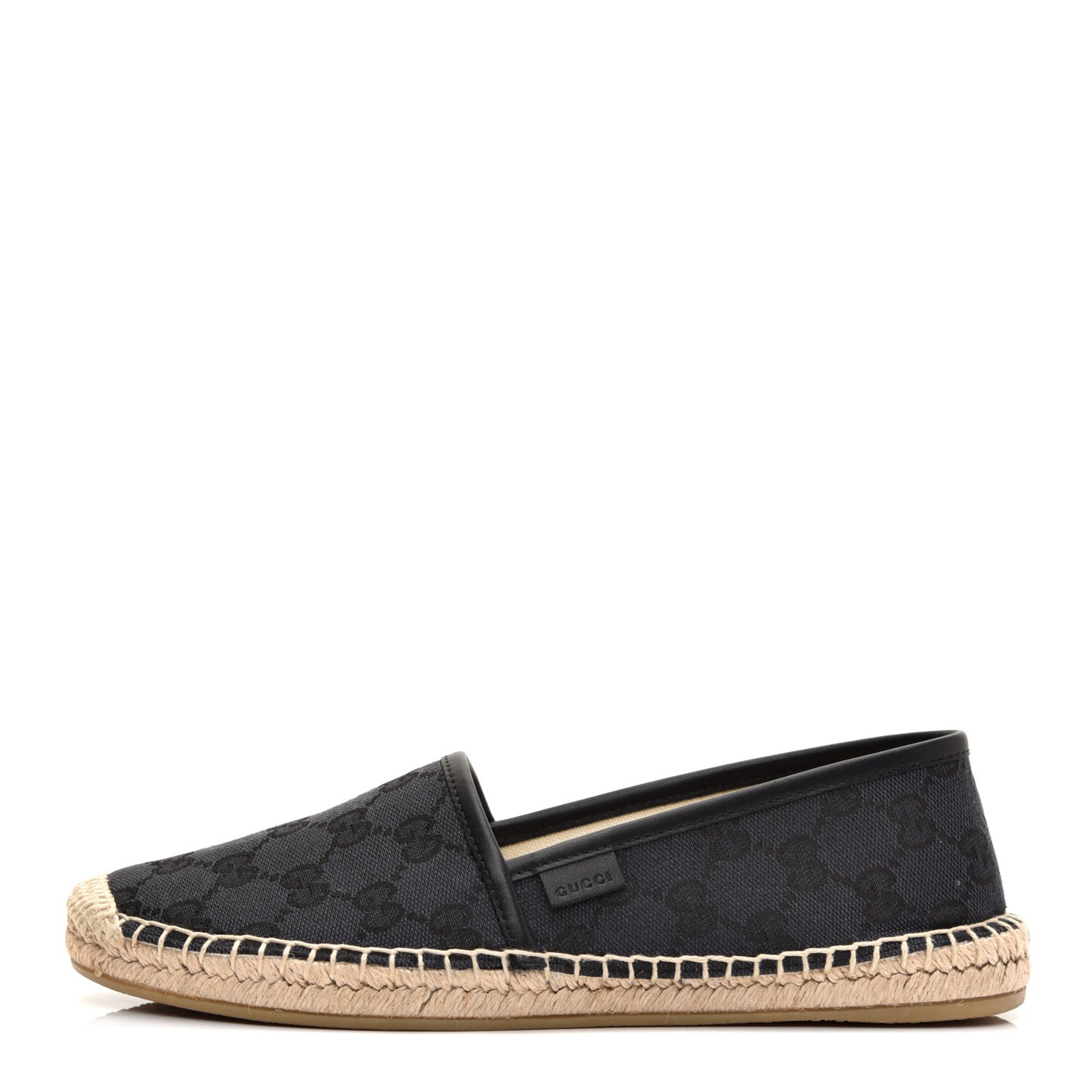 Monogram Espadrilles 37.5 Black