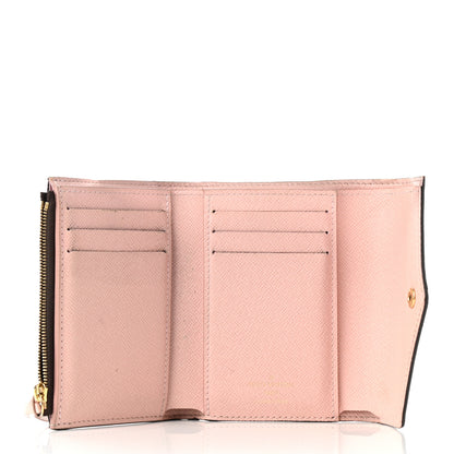 Louis Vuitton Damier Ebene Victorine Wallet Rose Ballerine 5 of 9