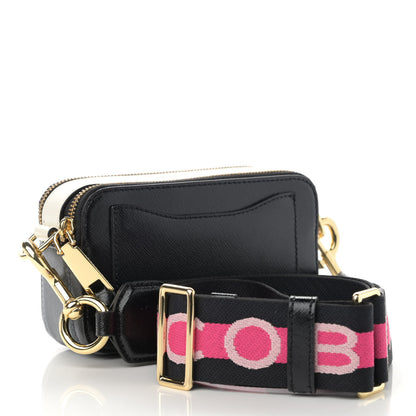 Marc Jacobs Saffiano Snapshot Camera Bag Black Grey 3 of 11