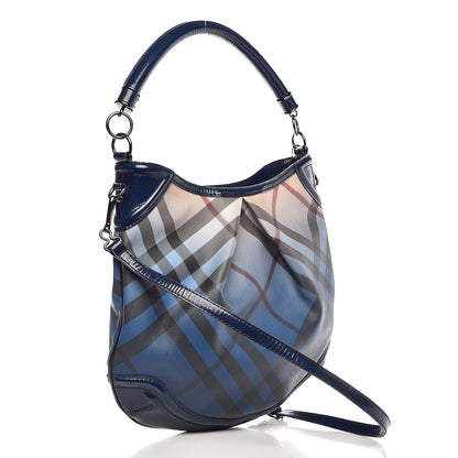 Burberry Nova Pop Degrade Medium Craigwell Hobo Jet Blue 4 of 13