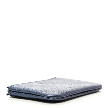 Louis Vuitton Metallic Empreinte Monogram Giant Key Pouch Navy Nacre 4 of 8